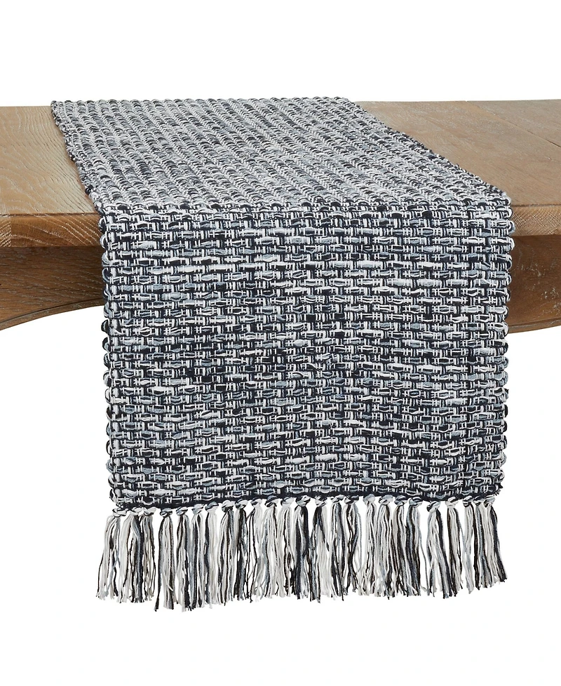 Saro Lifestyle Woven Design Long Table Runner, 72" x 16"