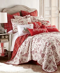 Levtex Yuletide Plaid 2-Pc. Sham Set, European