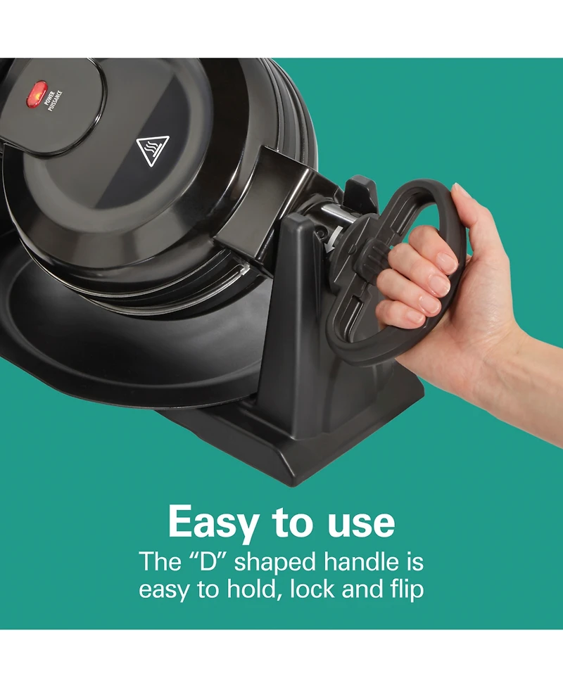 Hamilton Beach Nonstick Rotating Double Belgian Waffle Maker