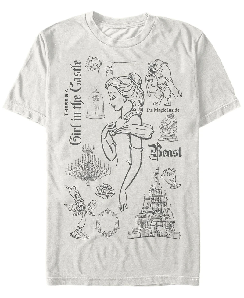 Fifth Sun Men's Beast The Castle Short Sleeve Crew T-shirt