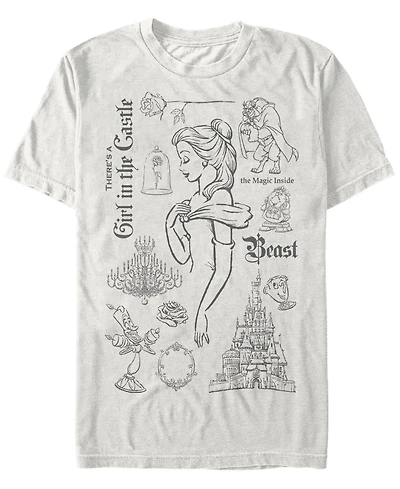 Fifth Sun Men's Beast The Castle Short Sleeve Crew T-shirt