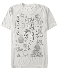 Fifth Sun Men's Beast The Castle Short Sleeve Crew T-shirt