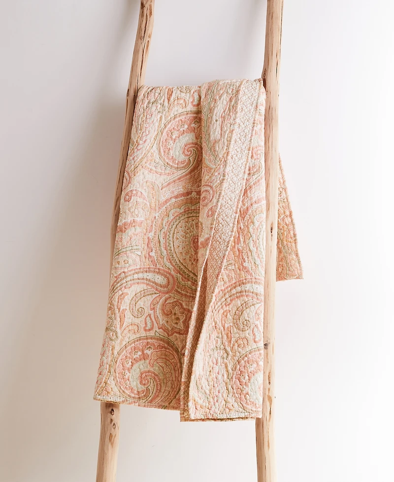 Levtex Spruce Paisley Reversible Quilted Throw, 50" x 60"