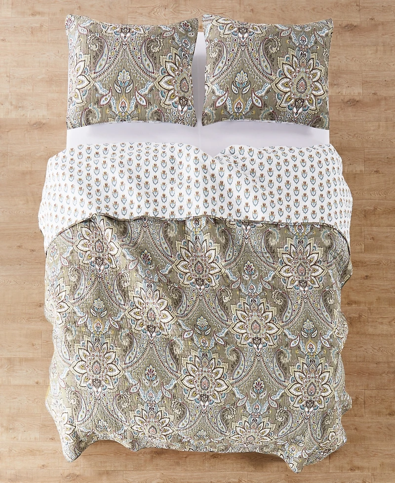 Levtex Kassandra 3-Pc. Quilt Set, Full/Queen