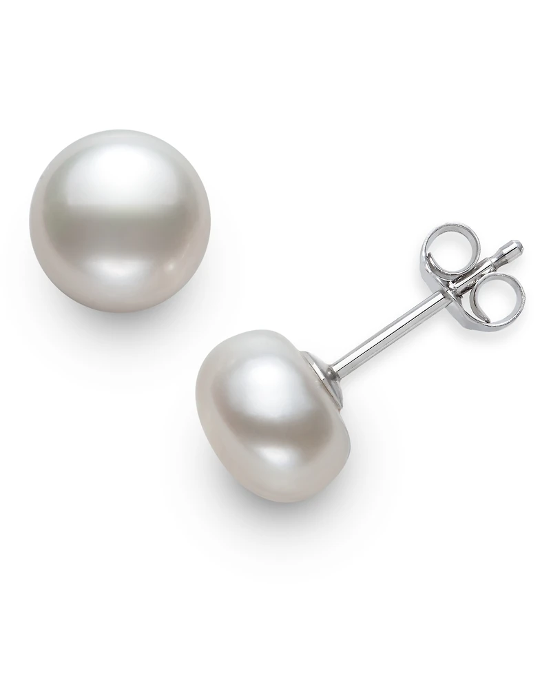 Belle de Mer 4-Pc. Set Cultured Freshwater Pearl (7-8mm) Necklace, Bracelet, Stud Earrings & Ring in Sterling Silver