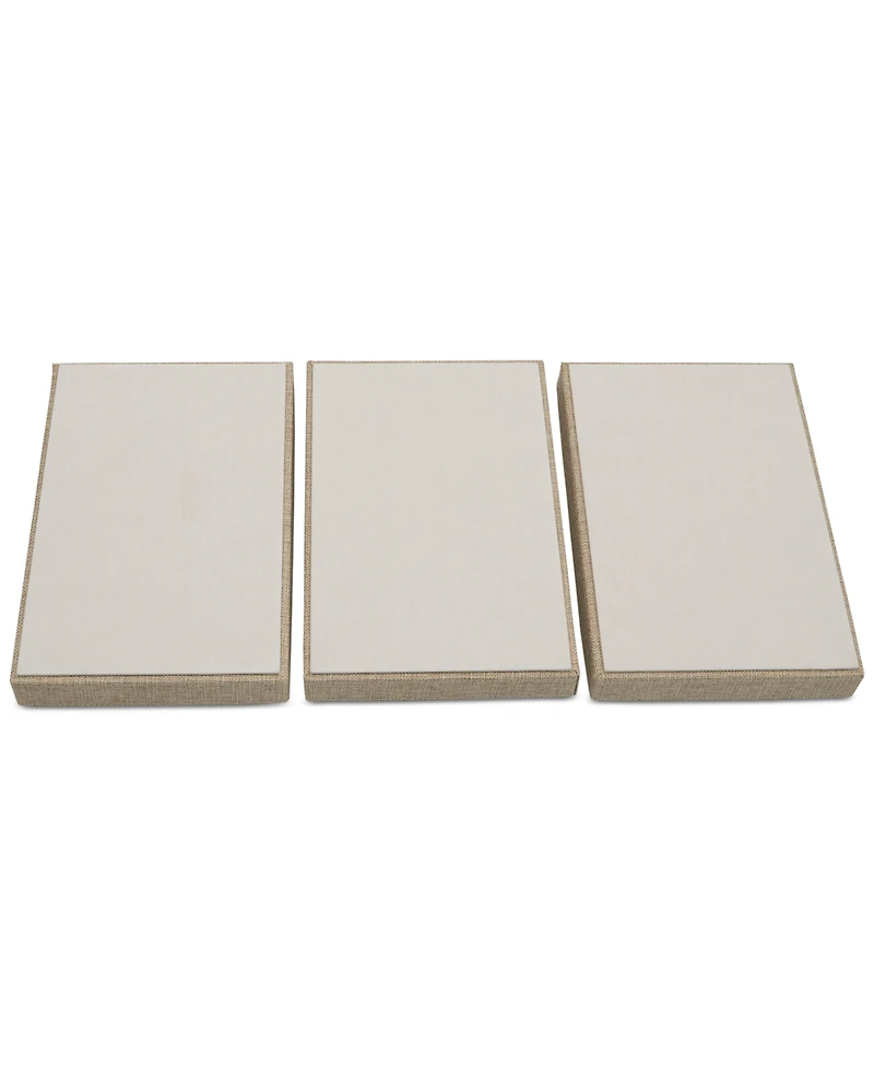 Household Essentials Stackable Jewelry Trays, Set of 3