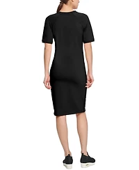 Dkny Sport Logo-Stripe Midi Dress