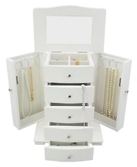 Pko Inc. Contemporary White Jewelry Box