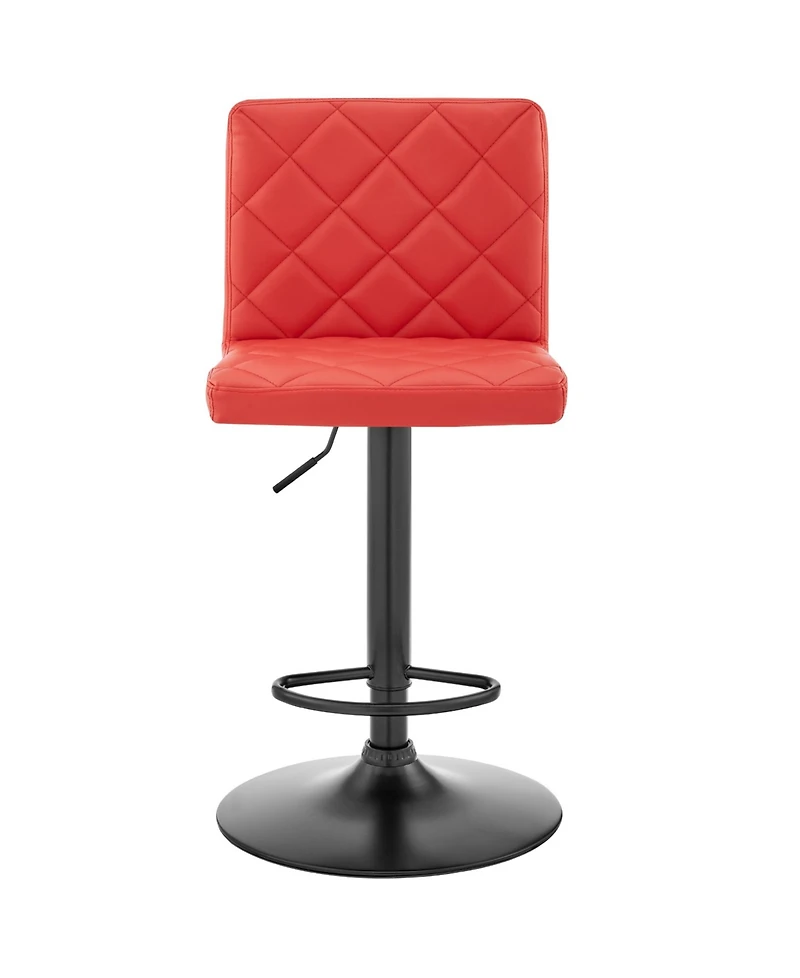 Duval Adjustable Faux Leather Swivel Bar Stool