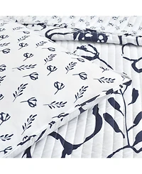 Lush Decor Scandinavian Floral 3 Piece Quilt Set, King