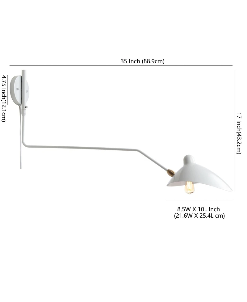 Frank Iron Retro Swing Led Wall Sconce