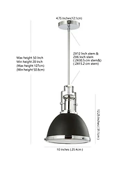 Homer Adjustable Vintage-like Classic Led Pendant