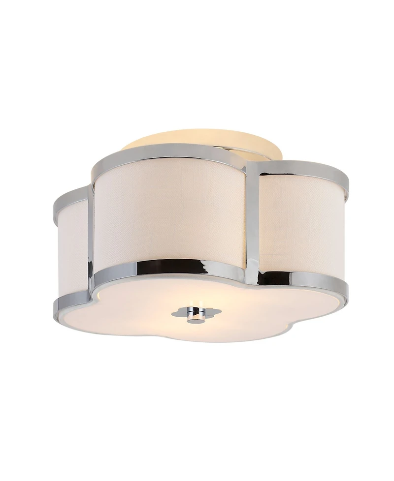 Quatrefoil Scalloped Shade Classic Glam Led Flush Mount
