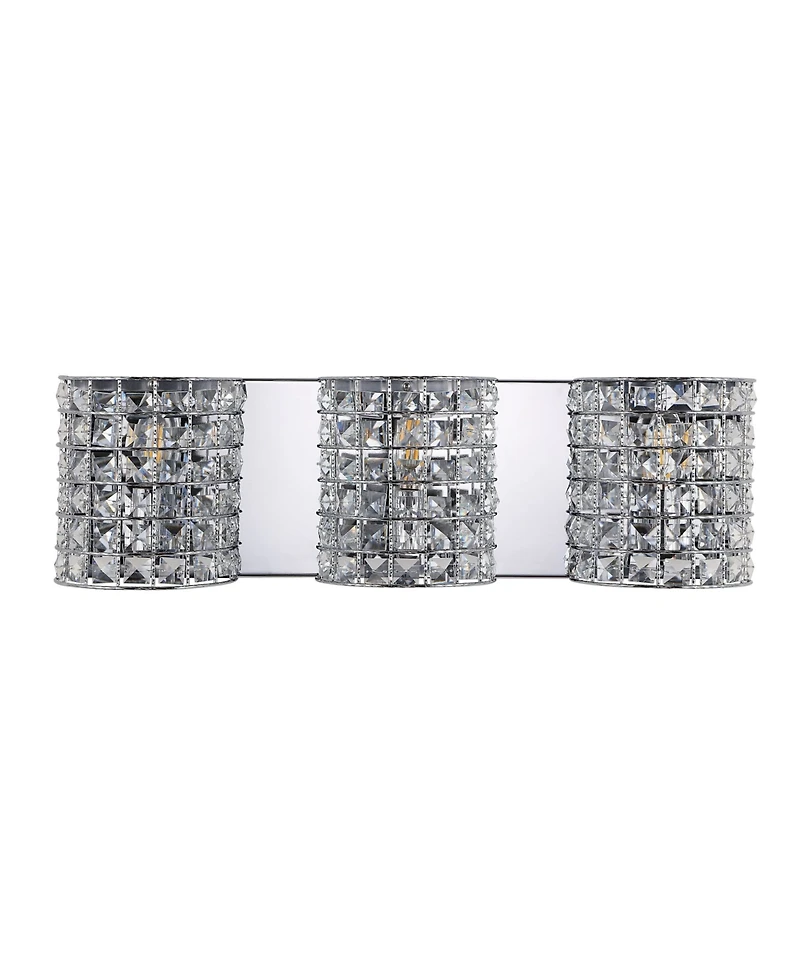 Clara Deco 3-Light Classic Glam Led Vanity Light