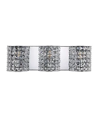Clara Deco 3-Light Classic Glam Led Vanity Light