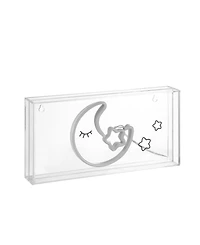 Moon Contemporary Glam Acrylic Box Usb Operated Led Neon Light