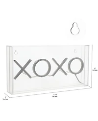 Contemporary Glam Acrylic Box Usb Operated Led Neon Light
