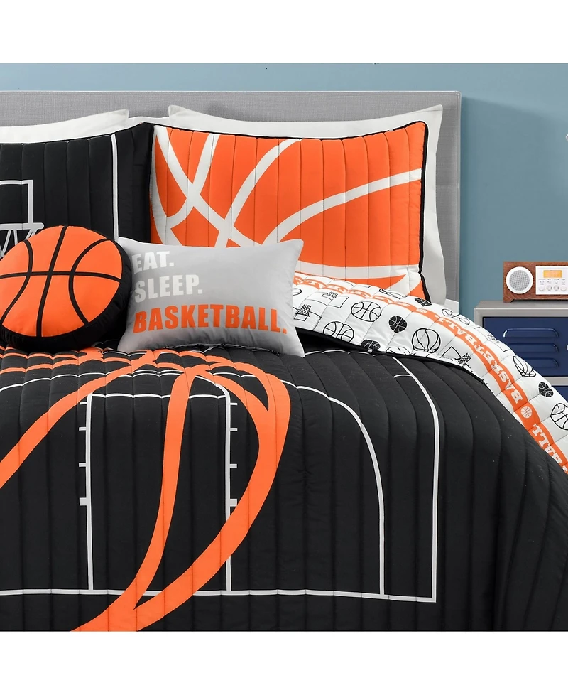 Lush Decor Kids Basketball Game 5-Pc. Quilt Set, Full/Queen