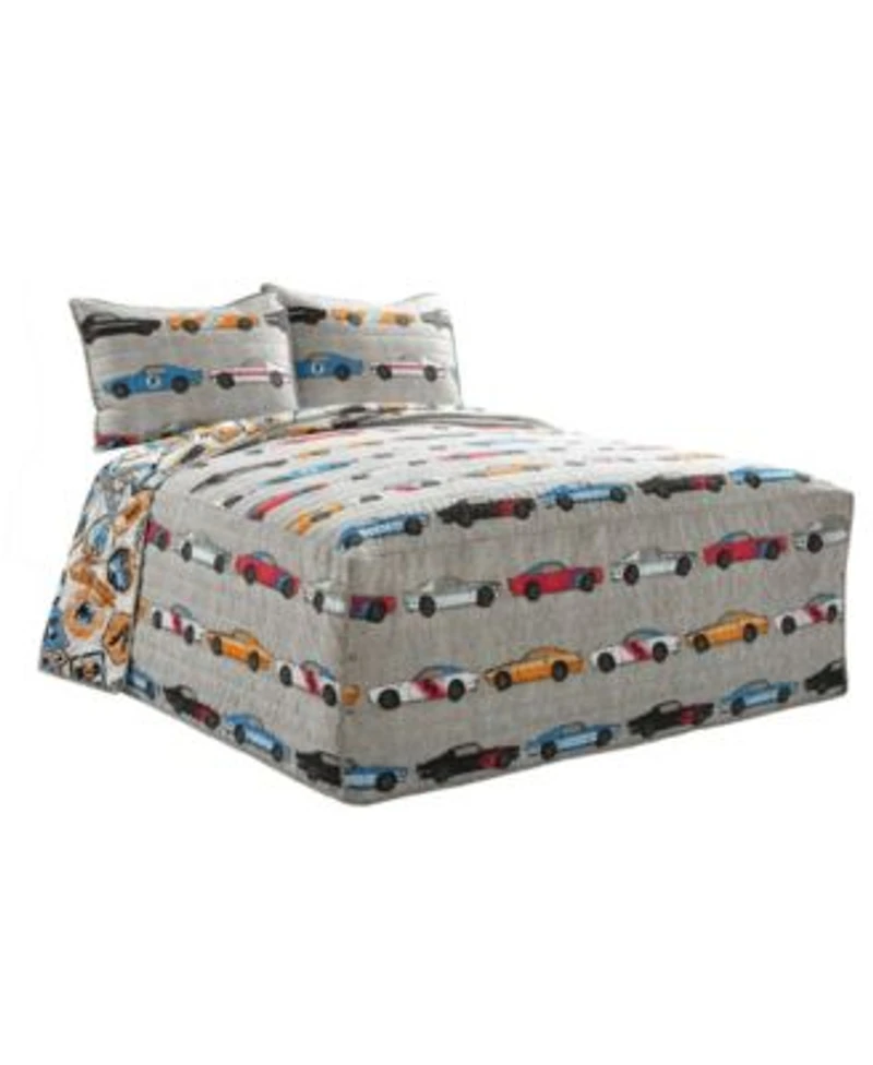 Lush Decor Kids Race Cars Quilt Sets