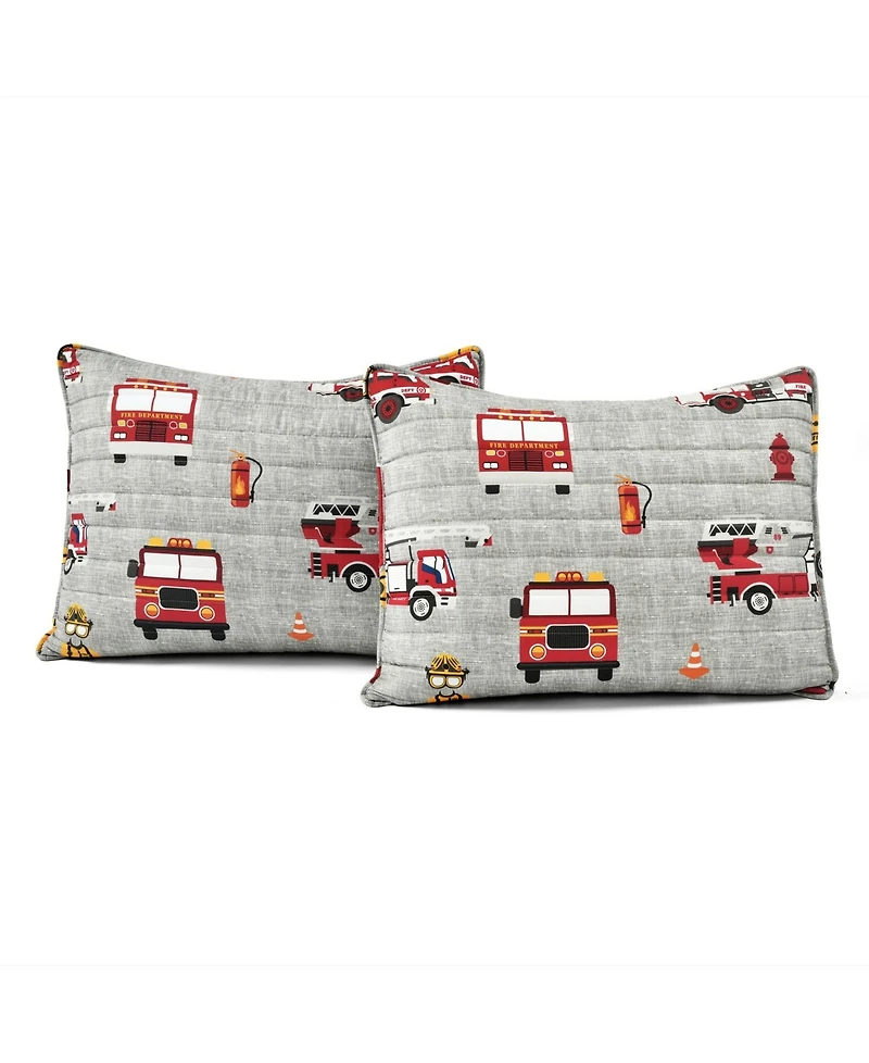 Lush Decor Kids Fire Truck -Pc. Quilt Set