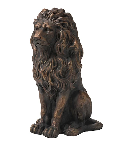 Glitzhome Guardian Standing Lion Statue