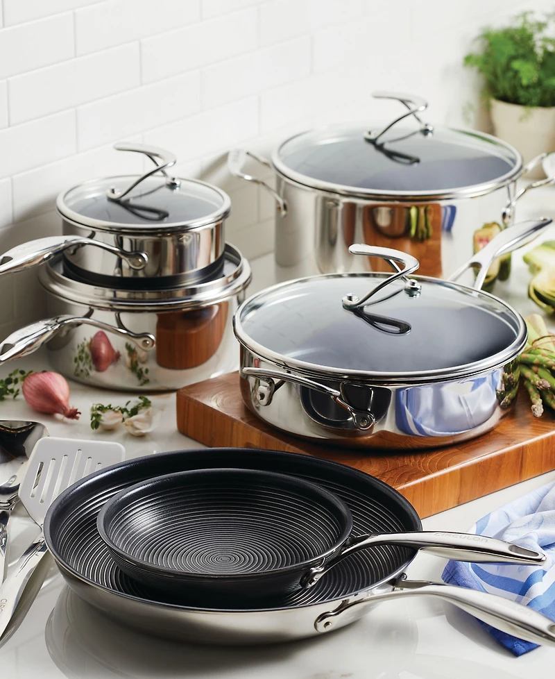 Circulon SteelShield C-Series Tri-Ply Clad Nonstick Cookware Plus Utensils