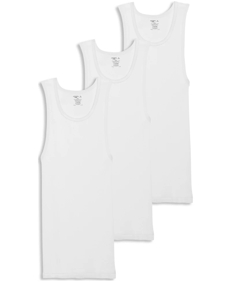 Men's 3-Pack Cotton Crewneck Tank Tops