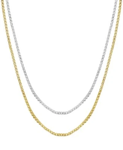 Now This Box Link Chains In Gold Or Silver Plate In 18 Or 24