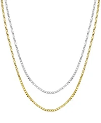 Now This Box Link Chains In Gold Or Silver Plate In 18 Or 24