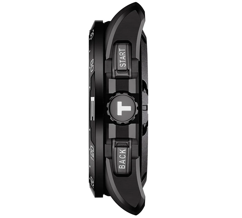 Tissot Men's Swiss T-Touch Connect Solar Black Rubber Strap Smart Watch 48mm