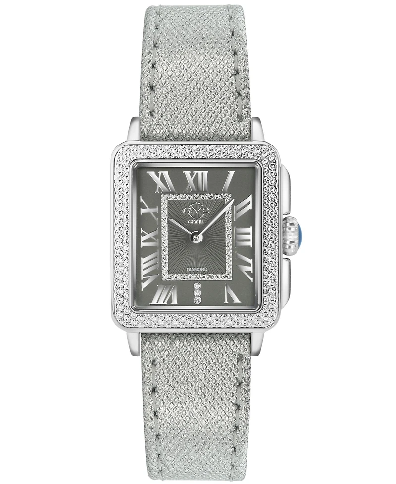 Gevril Women's Padova Swiss Quartz Gray Italian Leather Strap Watch 30mm