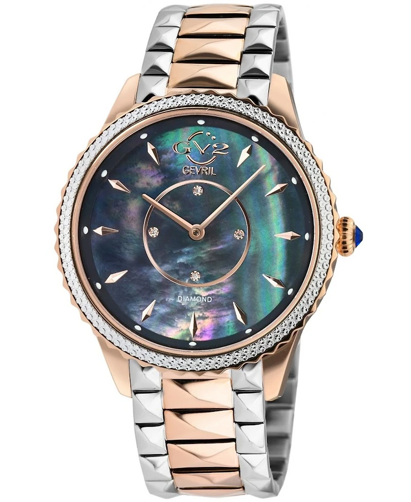 Gevril Women's Siena Swiss Quartz Two-Tone Stainless Steel Bracelet Watch 38mm