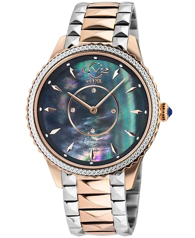 Gevril Women's Siena Swiss Quartz Two-Tone Stainless Steel Bracelet Watch 38mm