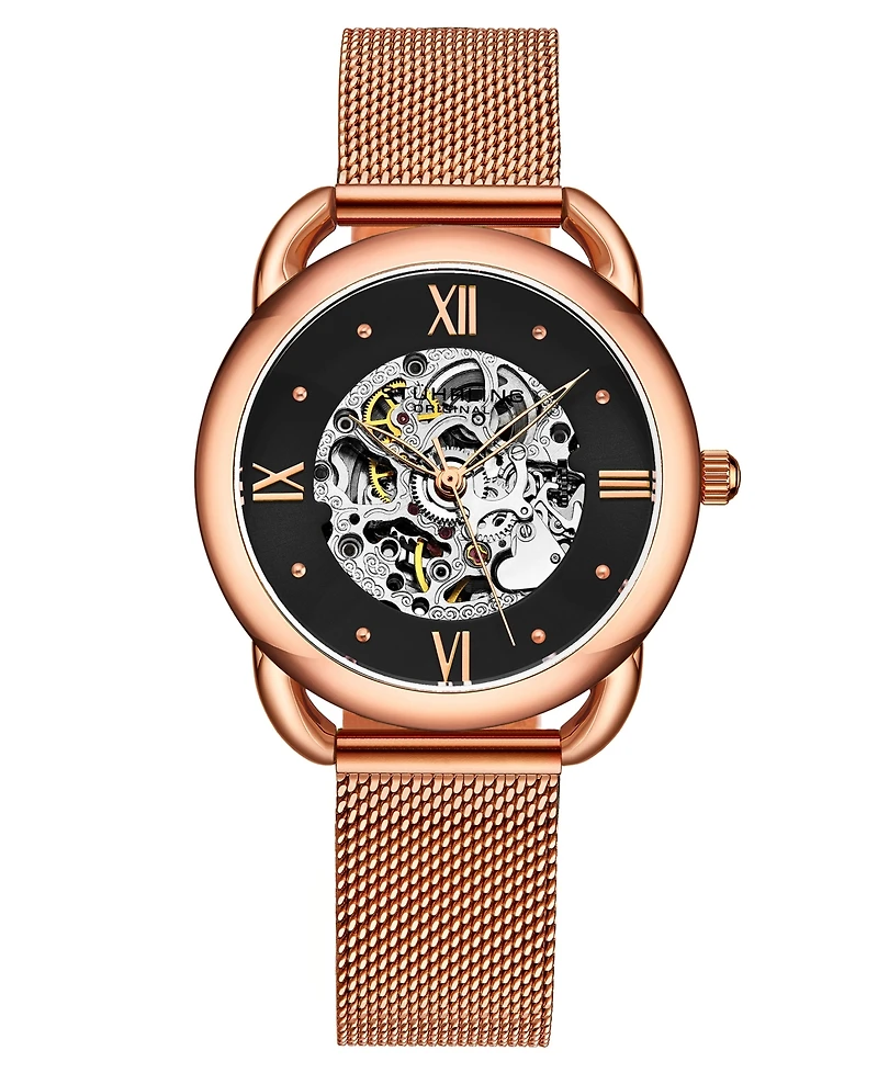 Women's Automatic Rose Gold-Tone Mesh Bracelet Watch 36mm