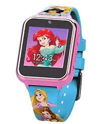 Disney Princess Kid's Touch Screen Pink Silicone Strap Smart Watch, 46mm x 41mm