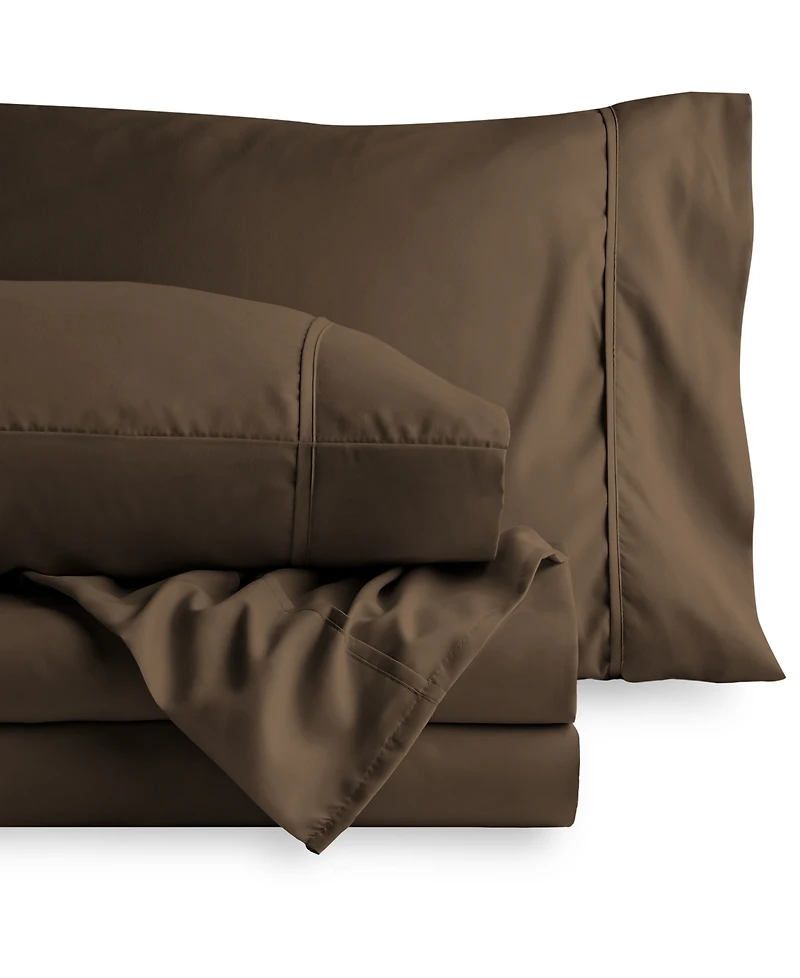 Bare Home Ultra-Soft Double Brushed Sheet Set