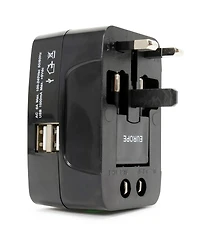 International Travel Adapter with Two Usb Ports