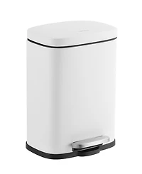 Connor Rectangular Trash Can with Soft-Close Lid and Free Mini Trash Can, Set of 2