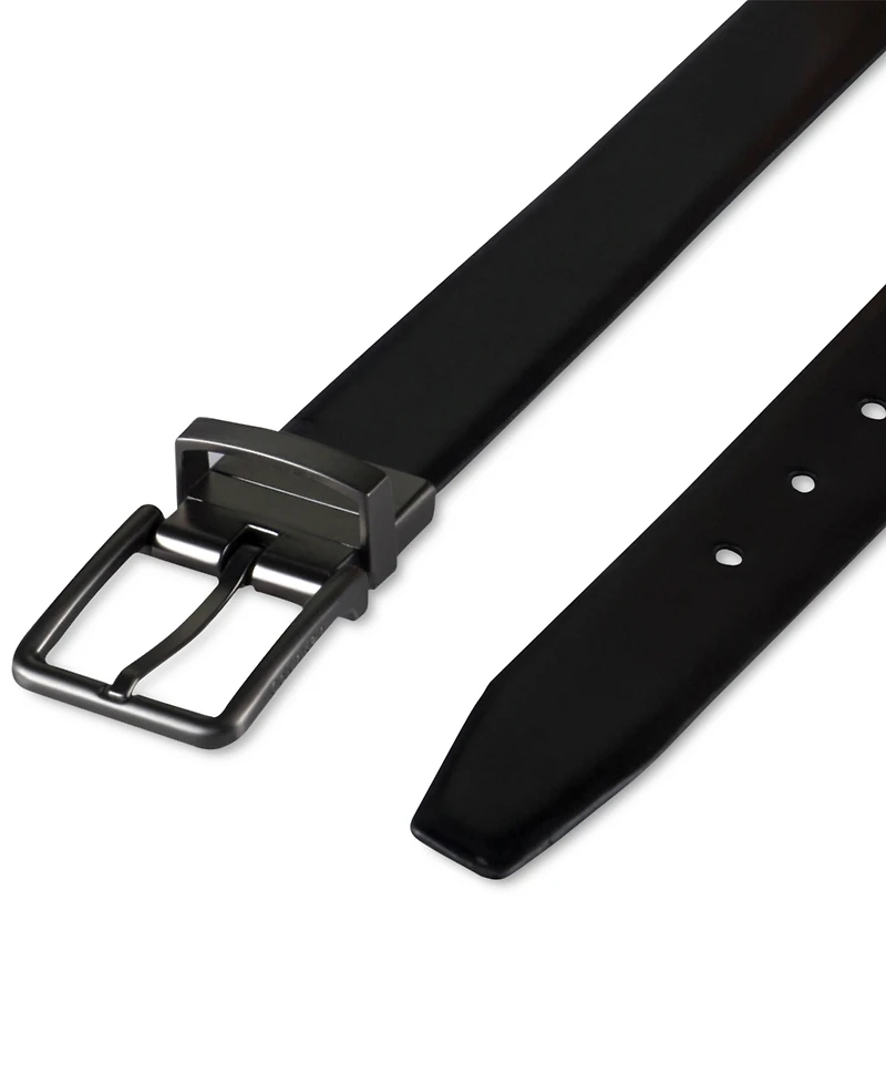 Calvin Klein Men's Reversible Textured Leather Dress Belt, Created for Macy's