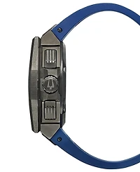 Bulova Men's Chronograph Precisionist X Blue Epdm Rubber Strap Watch 44.5mm