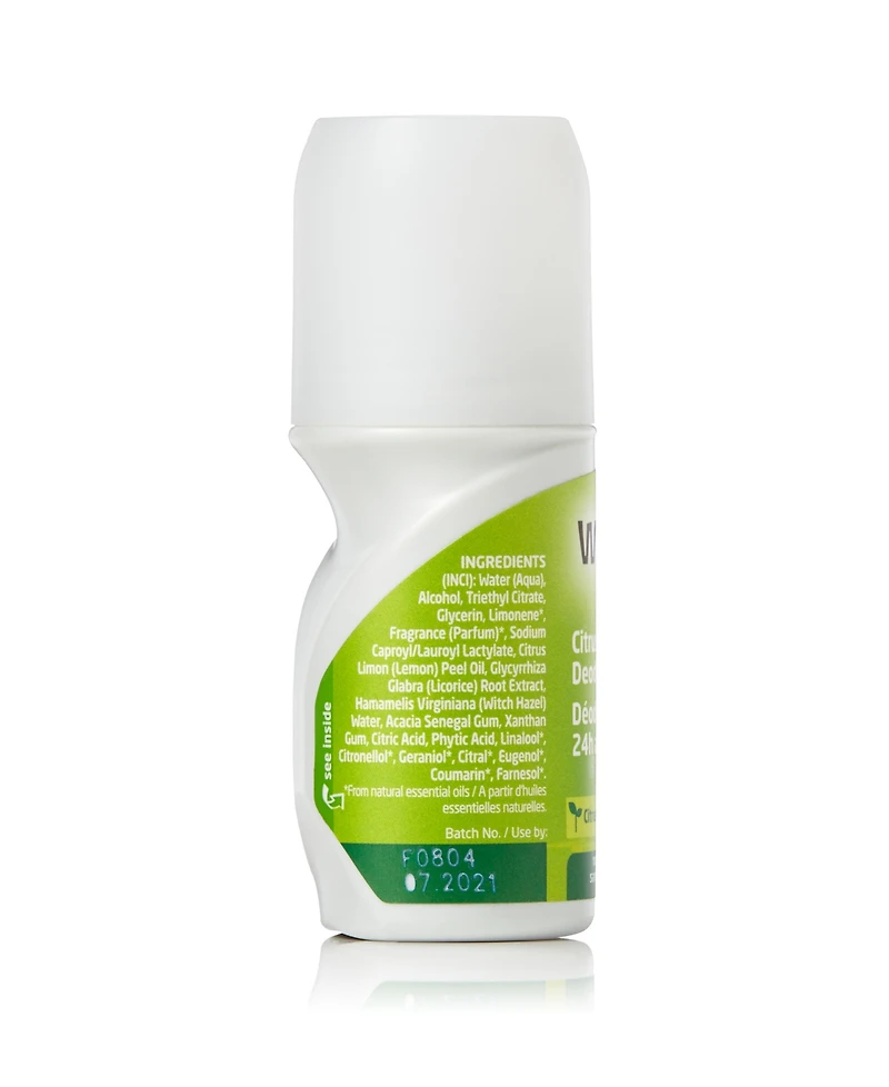 Weleda Citrus 24 Hours Roll-On Deodorant, 1.7 oz