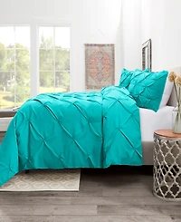 Nestl Pinch Pleat 3-Pc. Duvet Cover Set, Full