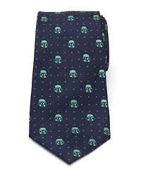 Star Wars Men's Mandalorian Helmet Dotted Tie