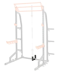 Sunny Health & Fitness Bar Holder Attachment for Power Racks and Cages - Barbell Storage, Impact Resistant Coating, Sf-XFA003