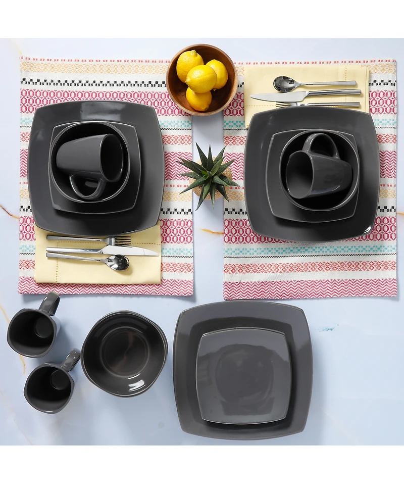 Gibson Elite Soho Lounge 16-Pc. Dinnerware Set, Service for 4