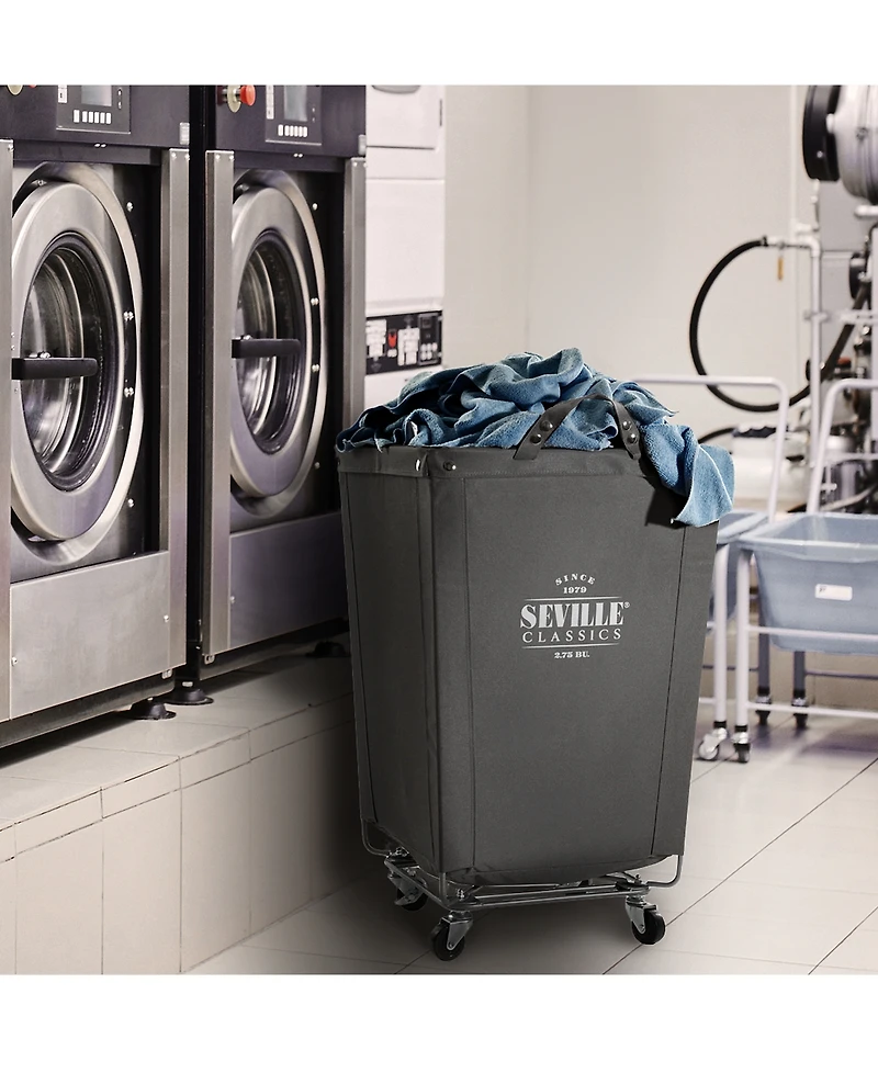 Seville Classics Heavy-Duty Rolling Laundry Hamper