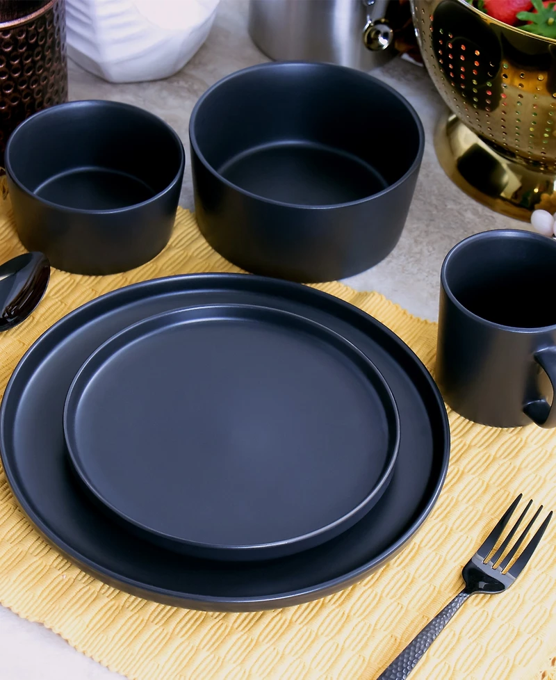 Elama Luxmatte 20 Pc. Dinnerware Set, Service for 4