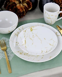 Elama Fine Marble 16 Pc. Dinnerware Set