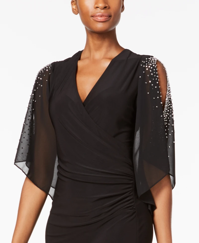 Msk Embellished Cold-Shoulder Dress