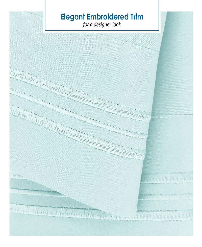 Nestl Premier 1800 Series Deep Pocket Bed 4 Piece Sheet Set, Rv Queen